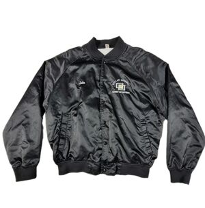 Vintage Dollar General Werner Enterprises Trucker Jacket Stain Black XL "John"